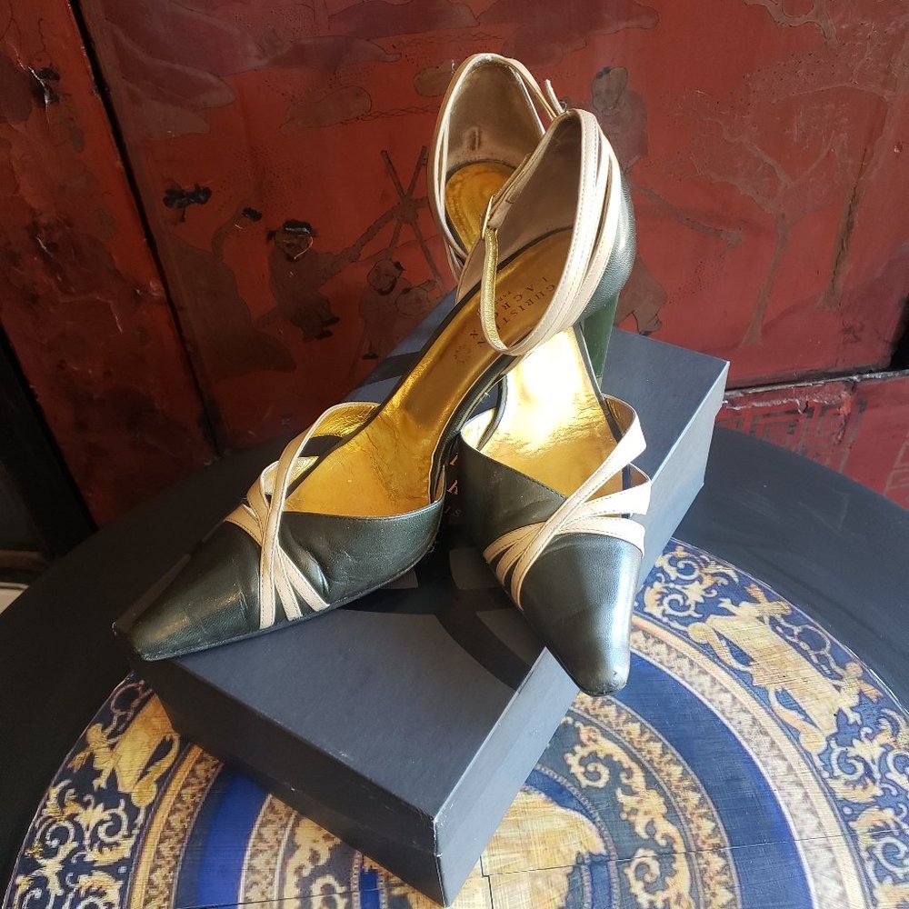 Christian Lacroix Kid Kaky Strappy Sandal Pump